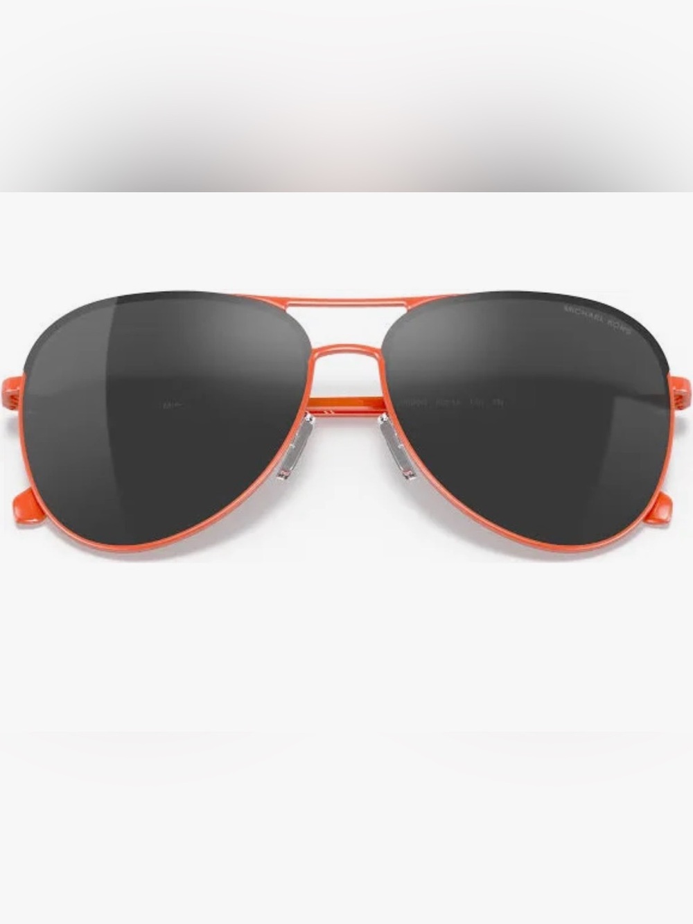 Michael Kors Orange Aviator Sunglasses with Black Lenses - Picture 3 of 7